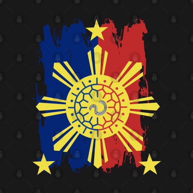 Philippine Flag / 3 Stars & Sun / Baybayin - WA by Pirma Pinas