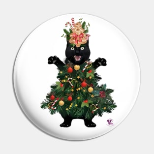 Xmas Cat Pin