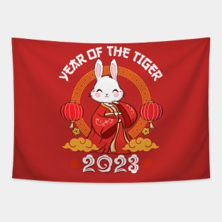 Happy Chinese New Year 2023 - Year Of The Rabbit Zodiac Tapestry