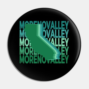 Moreno Valley California Green Repeat Pin