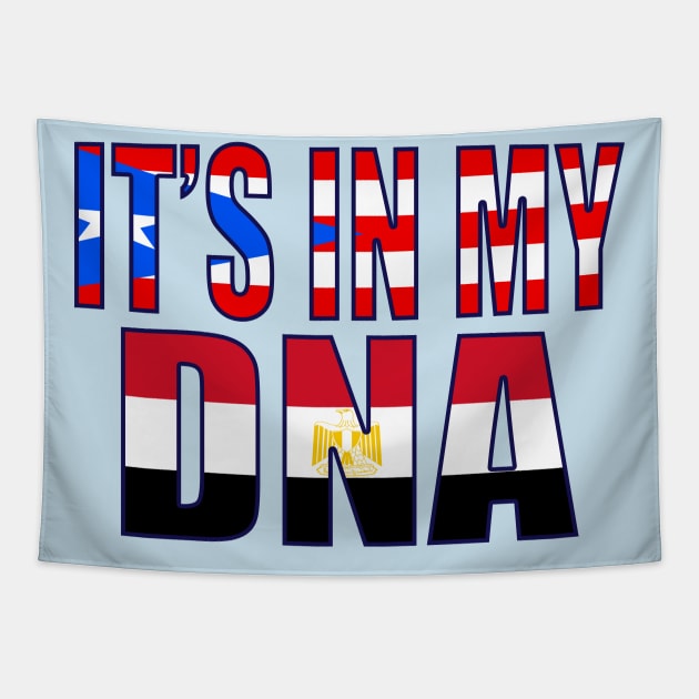 Egyptian And Puerto Rican Mix DNA Perfection Heritage Gift Tapestry by Just Rep It!!