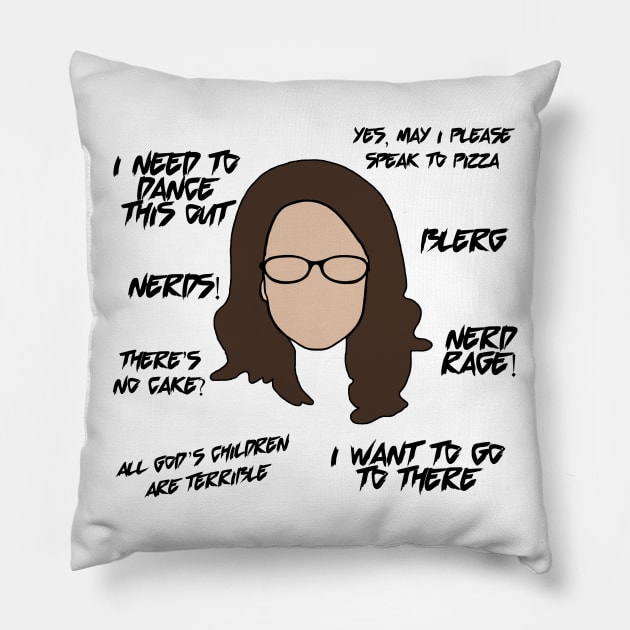 liz lemon Pillow by aluap1006