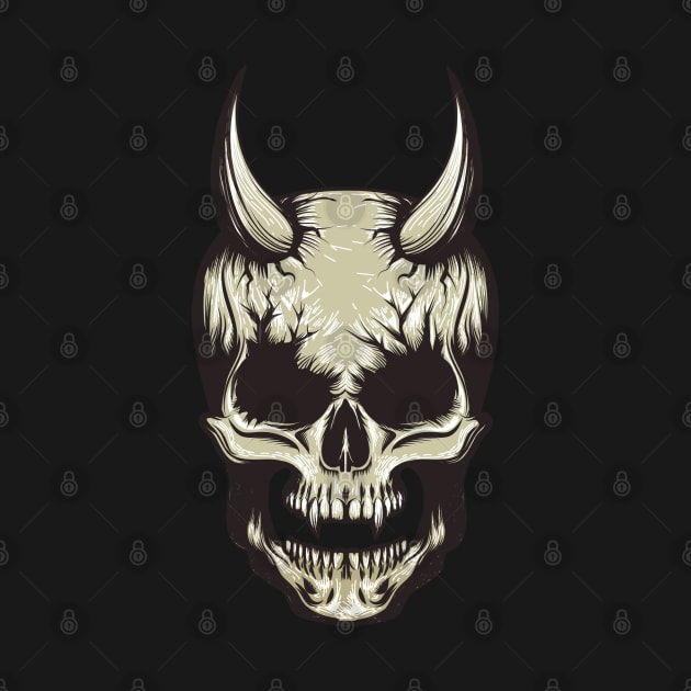 Devil Skull Illustration by devaleta