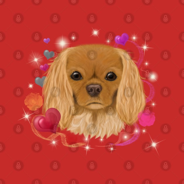 Ruby Cavalier King Charles Spaniel Love Design by Cavalier Gifts