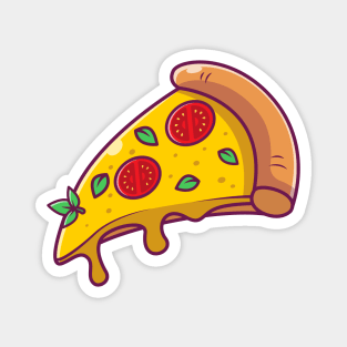 Flying Slice Of Pizza Magnet