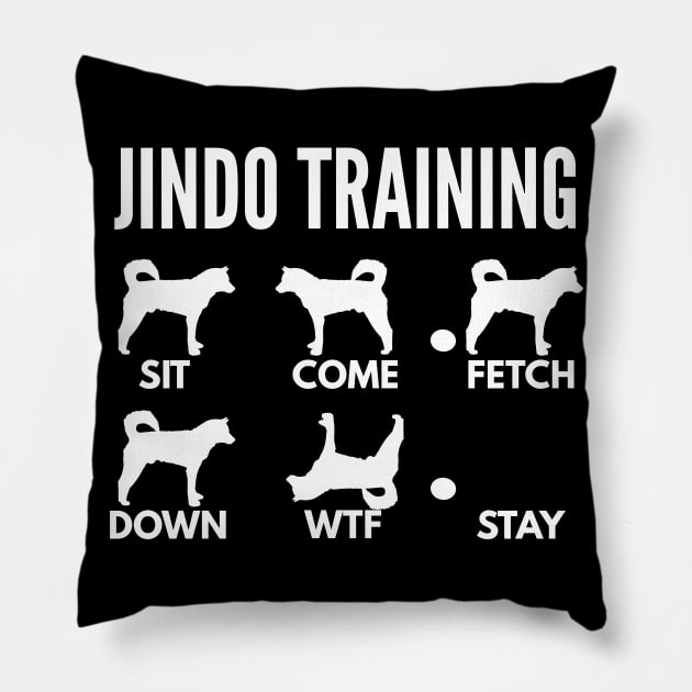 Jindo Training Korean Jindo Dog Tricks Pillow by DoggyStyles