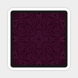 Blackcurrant mandala Magnet