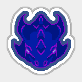 64 pixel dragon #3 Magnet