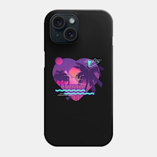 Synthwave Heart Phone Case