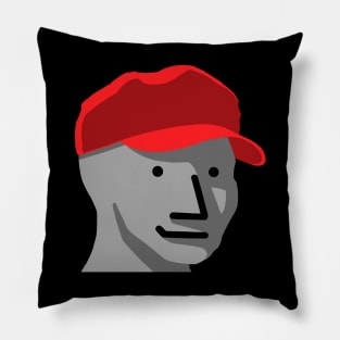 MAGA KID - STAND STRONG - MAGA SMILING KID - NPC Wojak - MEME Pillow