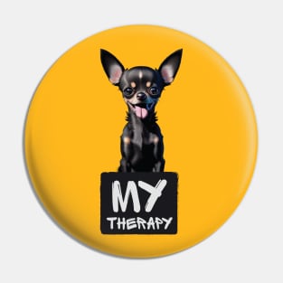 Just My Emotional Support Chihuahua Pin