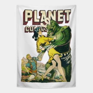 Planet Comics - Comic Book Cover Tapestry