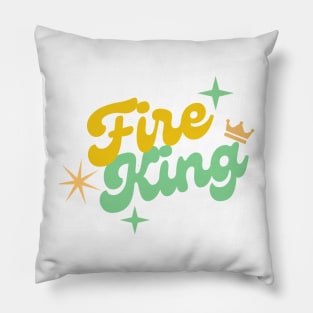 Fire King Design Pillow