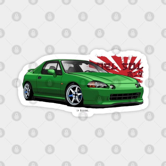 Crx del Sol Magnet by LpDesigns_