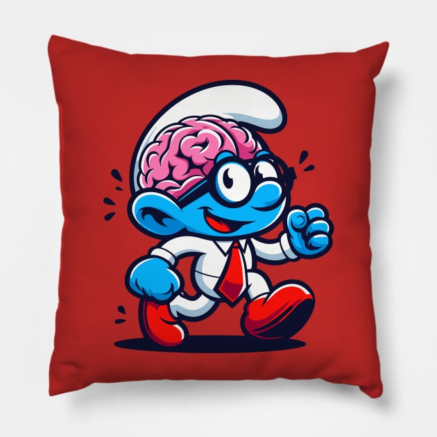 Brainy 1 Pillow by Juancuan