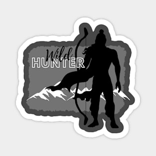 Wild man hunter Magnet