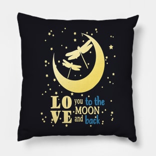 Love You To The Moon And Back Daughter Pillow