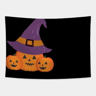 Halloween pumpkin head Tapestry