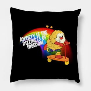 Anxiety Is The Dizziness Of Freedom  // Kierkegaard Pillow