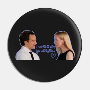 West Wing Josh and Donna Red Lights Pin