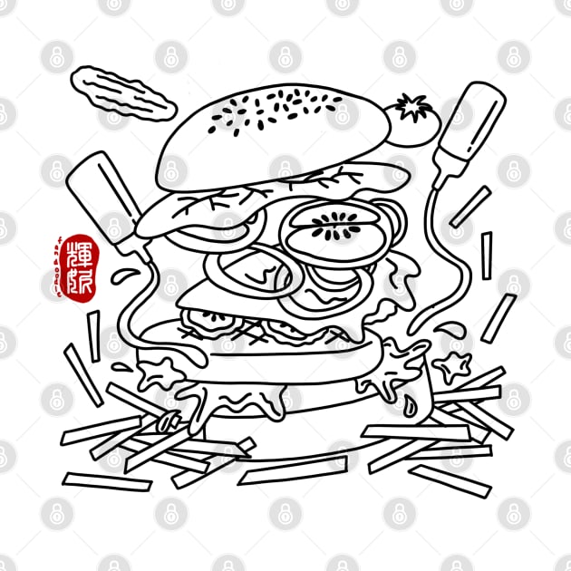 Deconstructed Burger by Fan Doodle