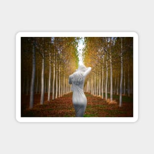 Beautiful Woman, Silver Birch Nymph. Magnet