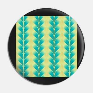 Blue Yellow Leaf Tile Pattern Pin