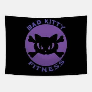 Bad Kitty Purple Tapestry