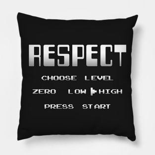 RESPECT Gradient White Pillow