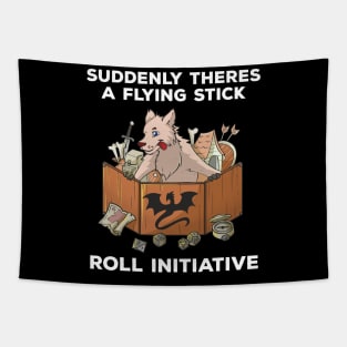 RPG Pen and Paper PnP Dog Roleplaying Dogs Meme DM Gift Idea Tapestry