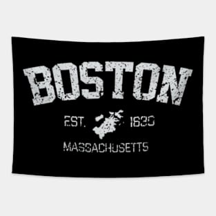 Vintage Boston Massachusetts Est. 1630 Souvenir Tapestry