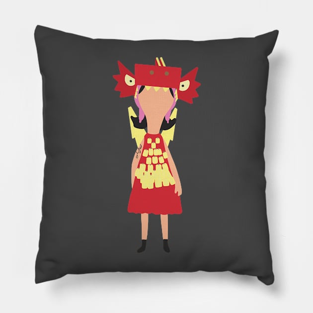 Girl with a Dragon Tattoo Louise Pillow by gray-cat