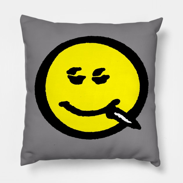 Stoned Face Pillow by Dolandolan