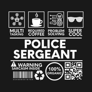 Police Sergeant Black T-Shirt