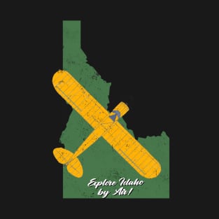 Idaho J-3 Cub Airplane Pilot Design T-Shirt