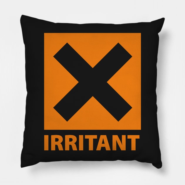 IRRITANT Pillow by bannie