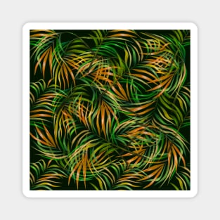 Colorful Tropical Fronds Magnet