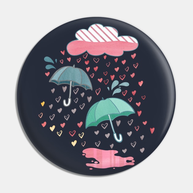 Let it Rain Pin by Gingerlique