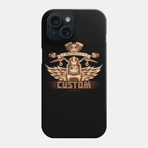 Custom Motorcycle Phone Case by Mako Design 