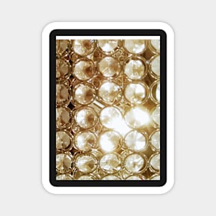 Photographic Image of Brilliant Crystals and Gold Tones Magnet