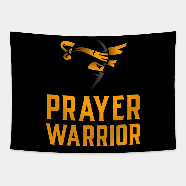 Prayer Warrior, Christian, Prayer Group, Prayer Line, Faith, Believer, Jesus Tapestry by ChristianLifeApparel