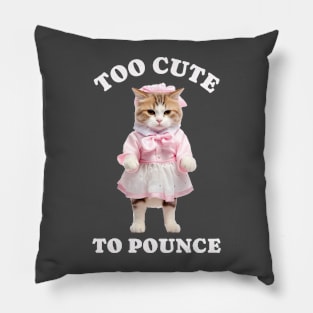 Too Cute Kitten Pillow