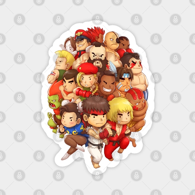 Super Street Fighter II Chibi Magnet by Pop Fan Shop