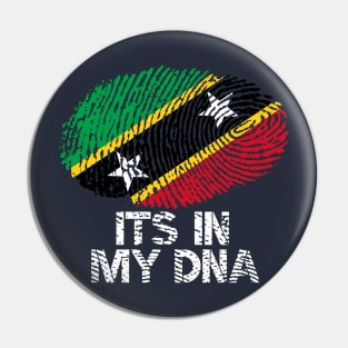 Saint Kitts and Nevis Roots Flag Fingerprint Pin