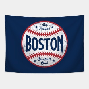 Boston Retro Big League Baseball - Navy Tapestry