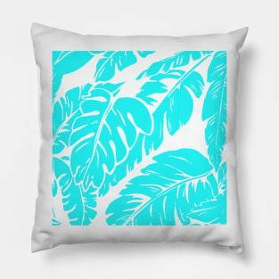 PALM LEAF AQUA BLUE Pillow