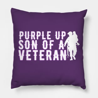 PURPLE UP SON OF A VETERAN Pillow