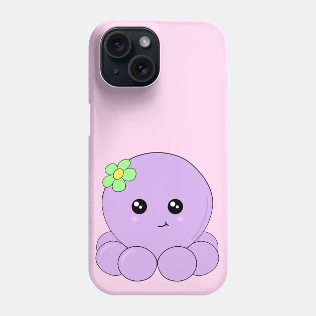 Flower Octopus Phone Case by ShutterStudios