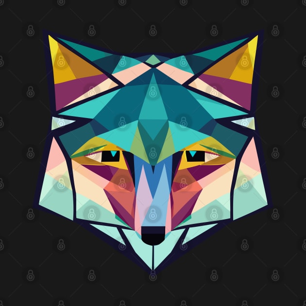 Geometric wolf head by Alejandro_M