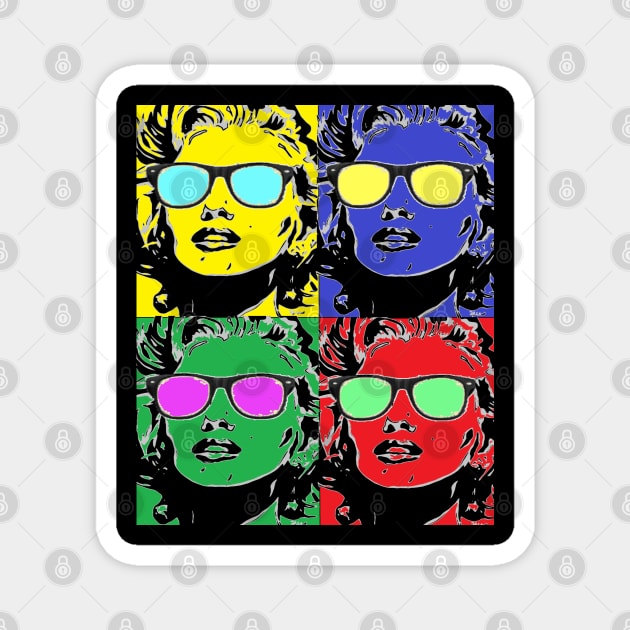 Movie Star Pop Art 24 Magnet by LowEndGraphics